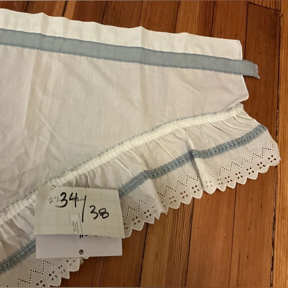 Vintage Shabby Chic Ruffled Curtains